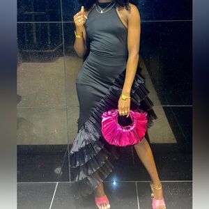 Black dress . 
Only worn once can be used for dinner or birthday day dress